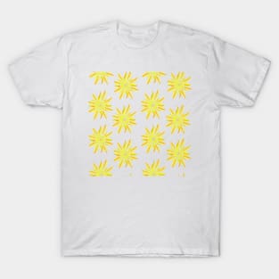 Watercolor Sunshine Pattern - Yellow & Orange T-Shirt